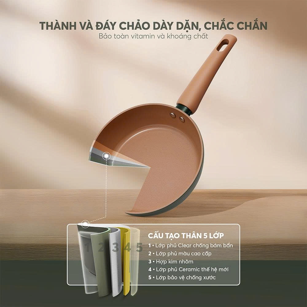 Chảo chống dính ceramic Elmich Plus Harmony EL5986PT