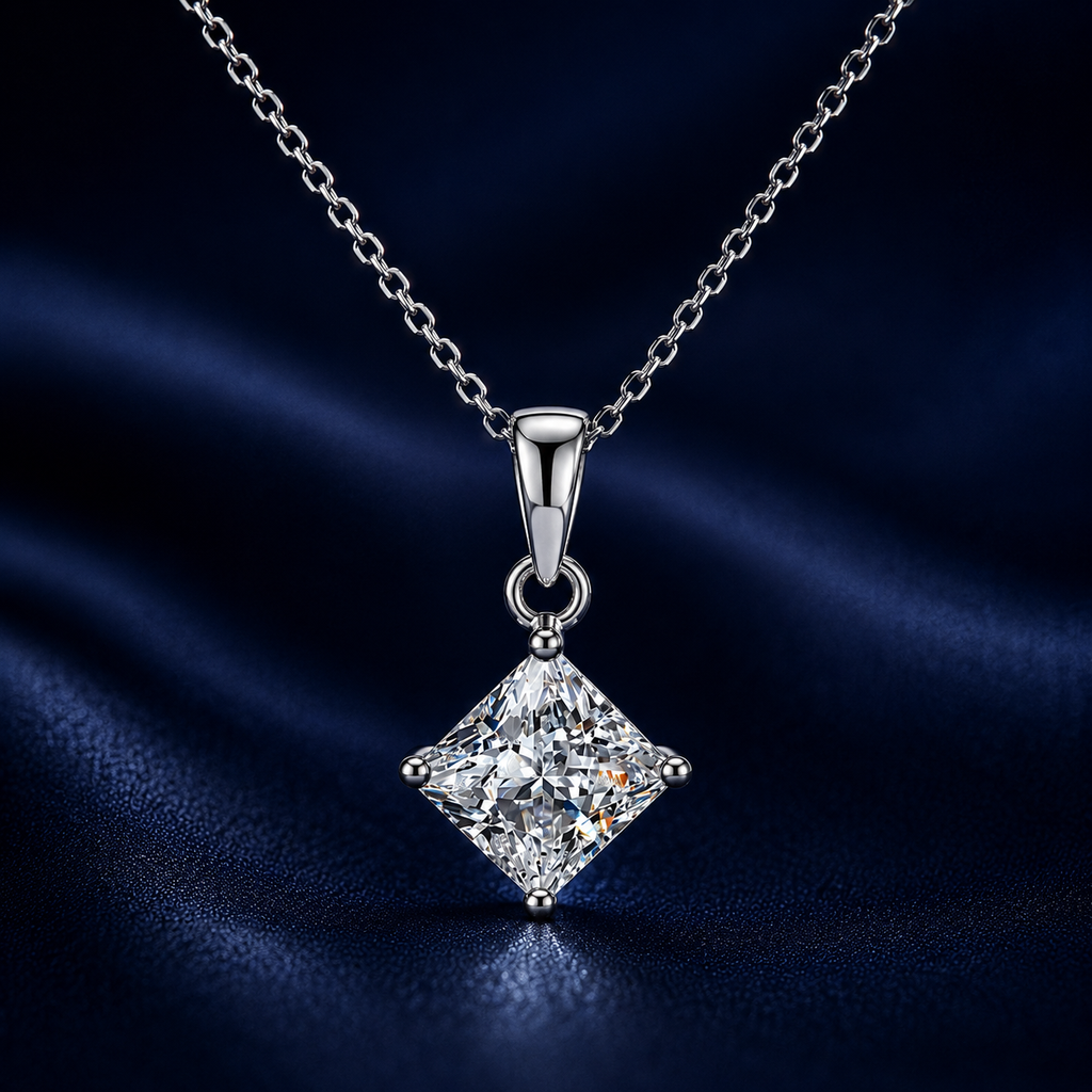 Dây chuyền Moissanite bạc s925 cao cấp – Điều luôn ở bên | Hải Hà Jewelry