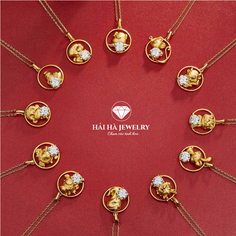 Dây chuyền con giáp tuổi Tuất bạc mạ vàng – Giữ một cảm giác an tâm rất thật | Hải Hà Jewelry