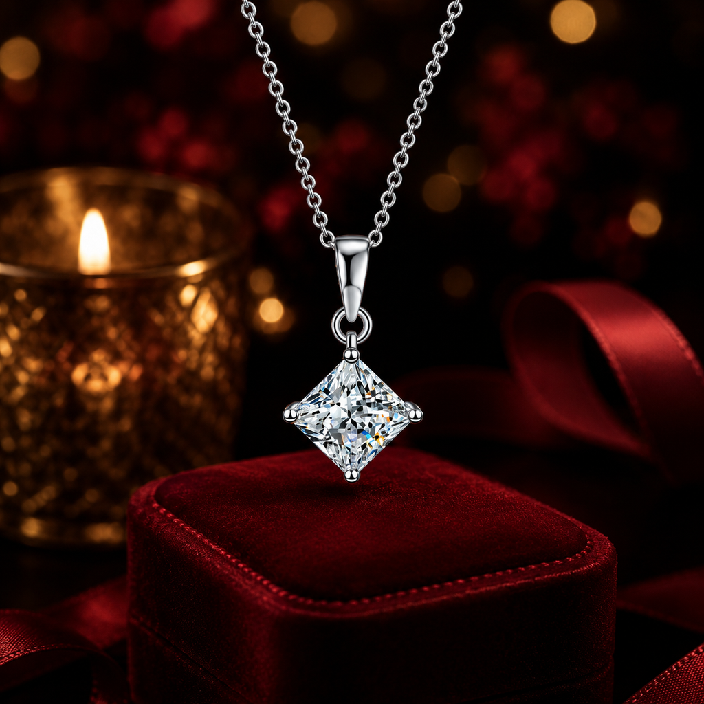Dây chuyền Moissanite bạc s925 cao cấp – Điều luôn ở bên | Hải Hà Jewelry
