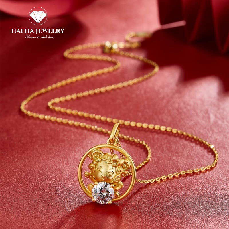 Dây chuyền con giáp tuổi Mùi bạc mạ vàng – Giữ một cảm xúc dịu dàng và đủ đầy | Hải Hà Jewelry