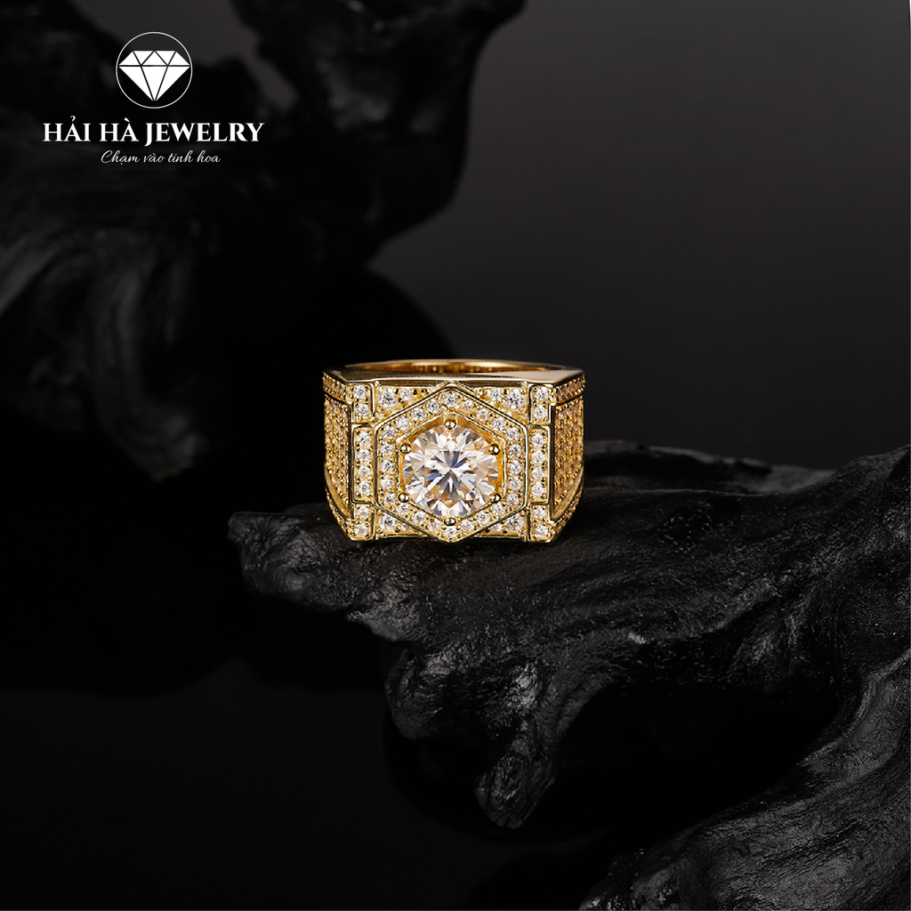 Nhẫn nam đa giác – Vững vàng trong im lặng | Hải Hà Jewelry