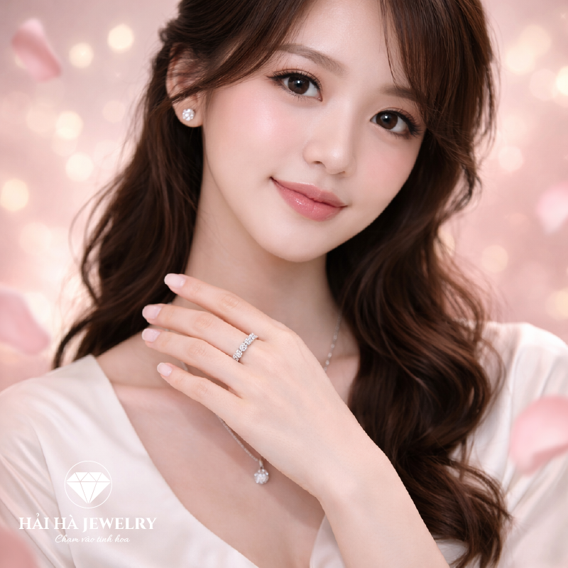 Nhẫn trái tim đan xen – Gắn kết bằng yêu thương dịu dàng | Hải Hà Jewelry