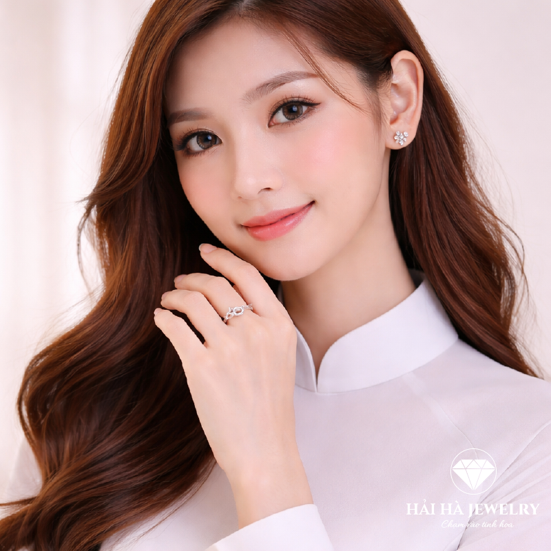 Nhẫn trái tim đan cài – Gắn kết từ những điều rất thật | Hải Hà Jewelry