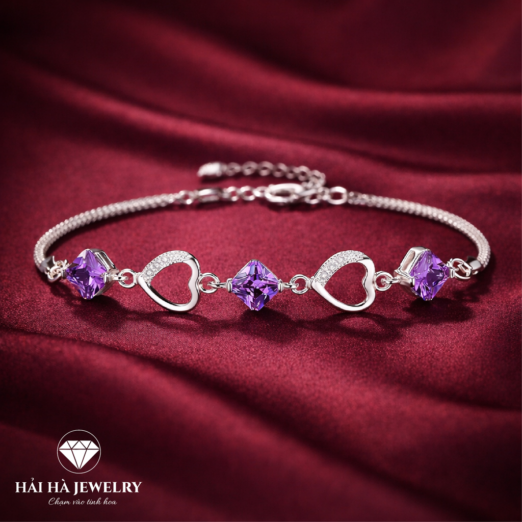 Vòng tay ba điểm sáng tròn | Hải Hà Jewelry