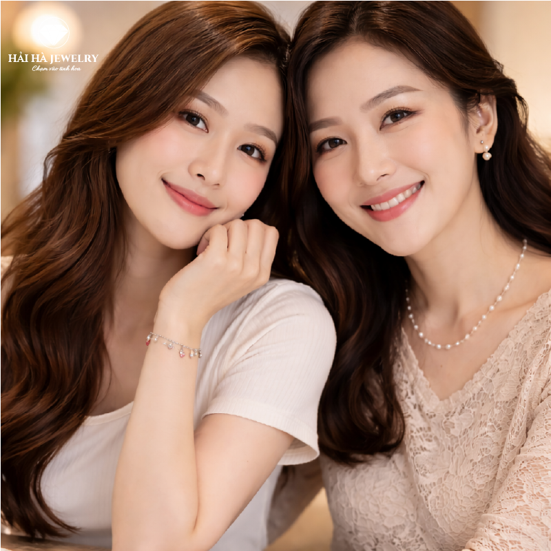 Vòng tay charm trái tim & ngọc trai – Những điều yêu thương ở lại rất khẽ | Hải Hà Jewelry