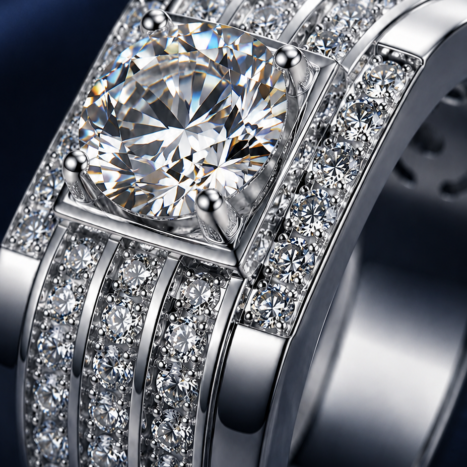 Nhẫn bạc nam bản lĩnh vững vàng | Hải Hà Jewelry