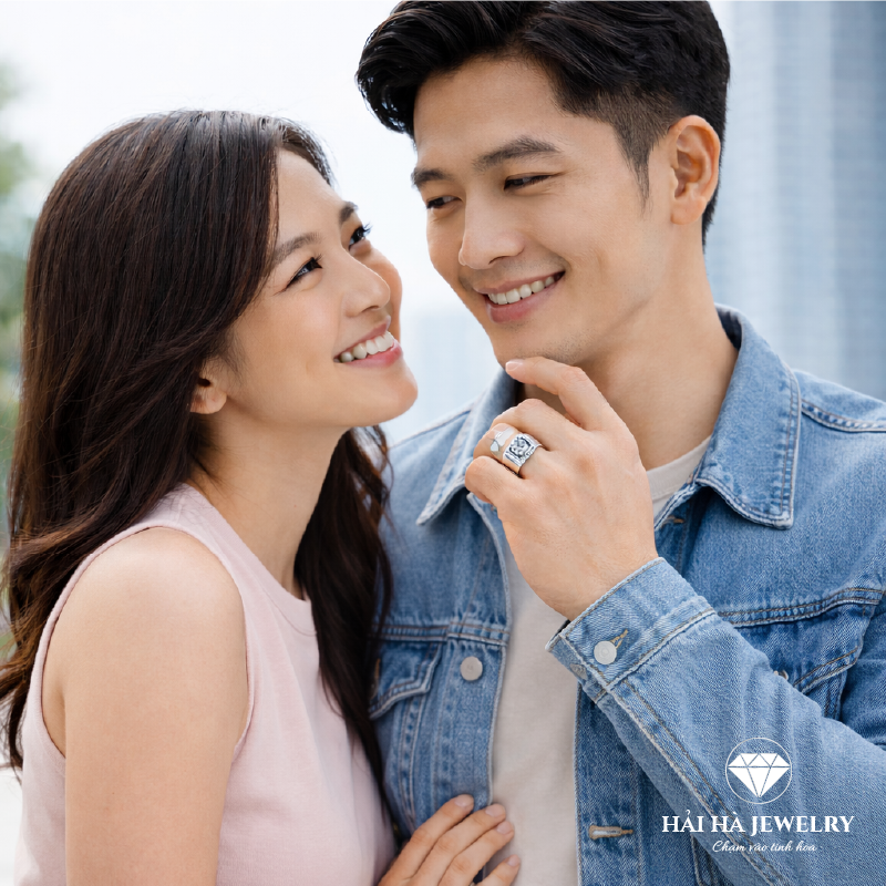 Nhẫn bạc nam vững vàng từ điều thật | Hải Hà Jewelry