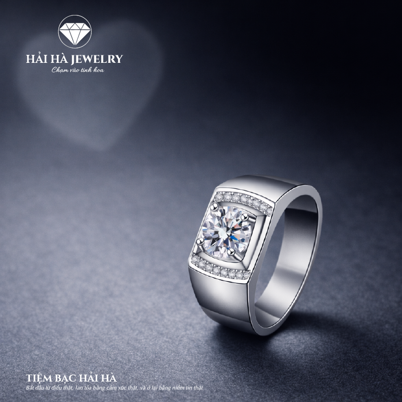 Nhẫn bạc nam vững vàng từ điều thật | Hải Hà Jewelry