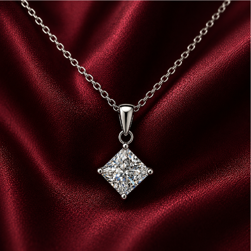 Dây chuyền Moissanite bạc s925 cao cấp – Điều luôn ở bên | Hải Hà Jewelry