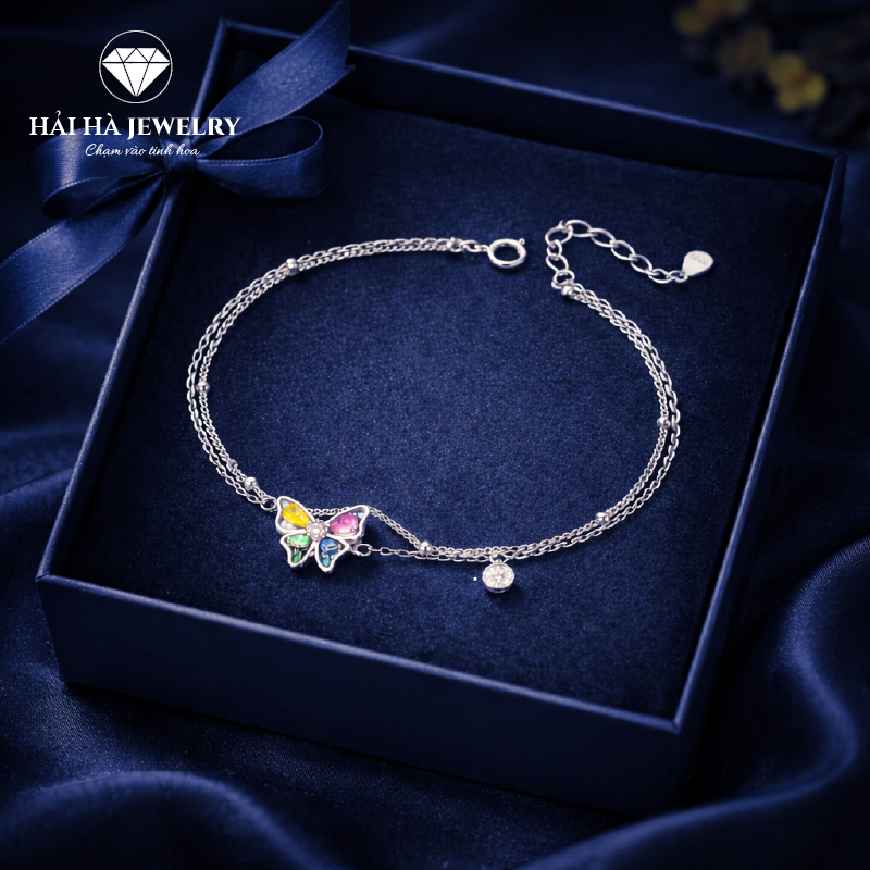 Vòng tay Bướm đa sắc – Những chuyển động nhỏ của niềm vui | Hải Hà Jewelry