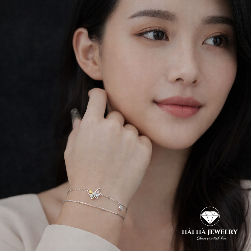Vòng tay Bướm đa sắc – Những chuyển động nhỏ của niềm vui | Hải Hà Jewelry