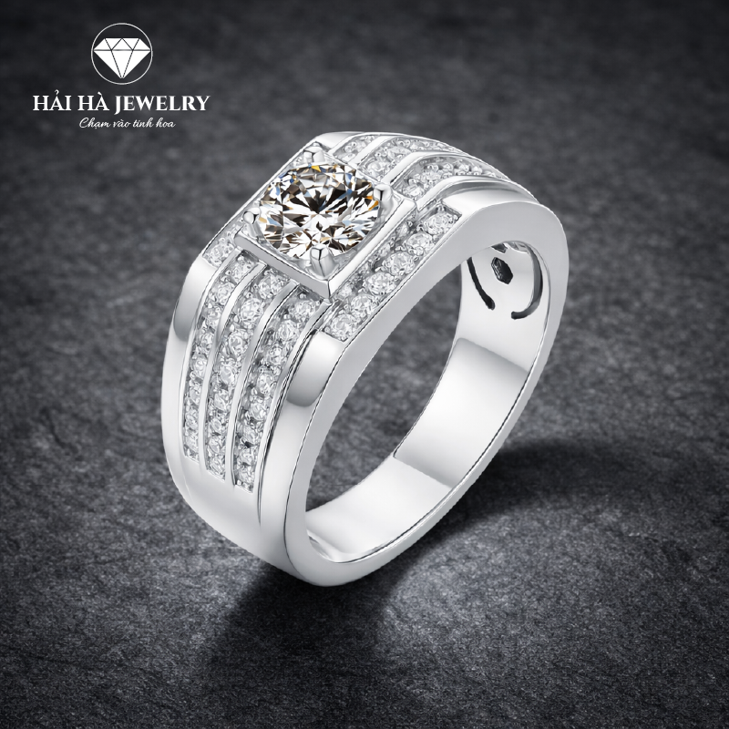 Nhẫn bạc nam bản lĩnh vững vàng | Hải Hà Jewelry