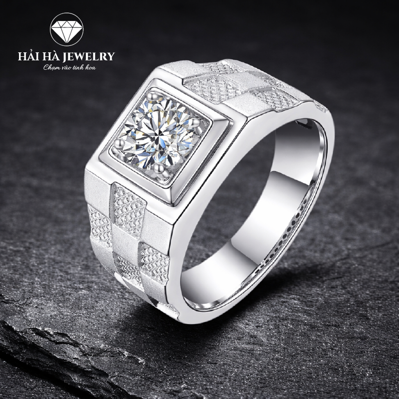 Nhẫn bạc nam vững vàng từ điều thật | Hải Hà Jewelry