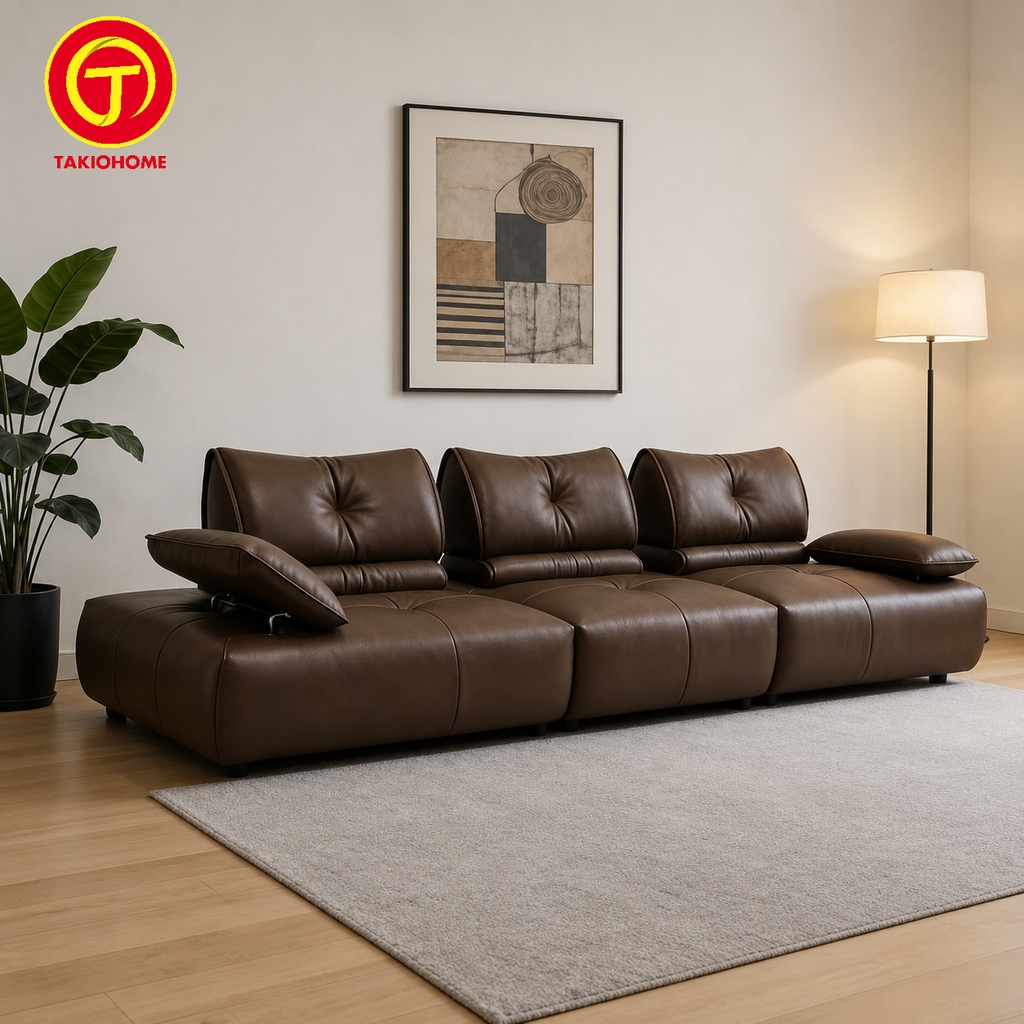 SOFA BĂNG DA BÒ HW-89