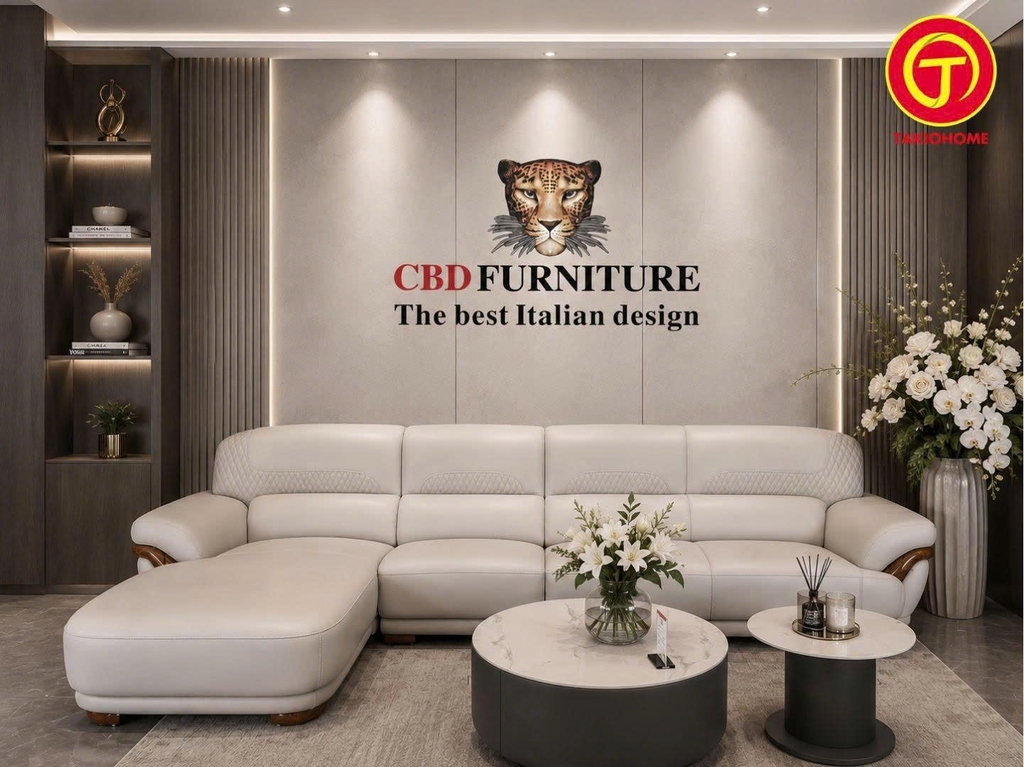 SOFA GÓC DA BÒ GỖ MUN SF-2207
