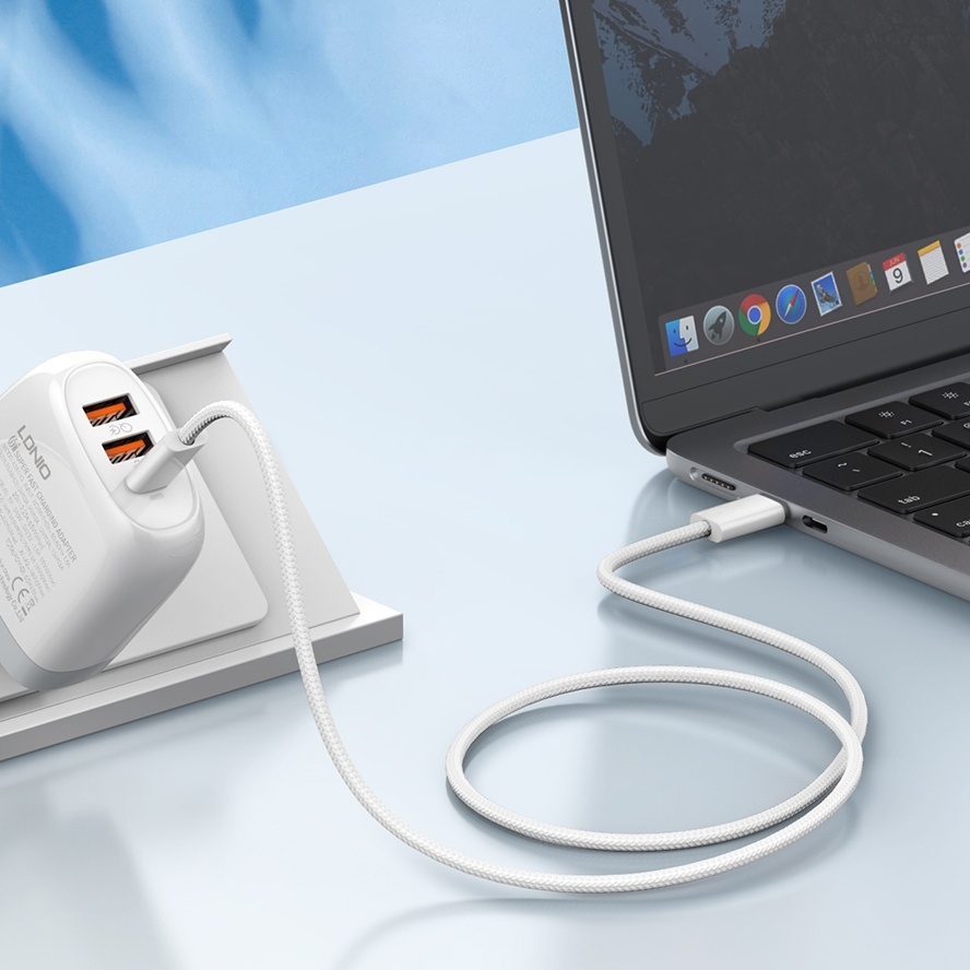 Cáp Sạc Nhanh Type - C LDNIO LC901C, PD 65W, Dài 1M, Dùng Cho I.P – JNDVINA