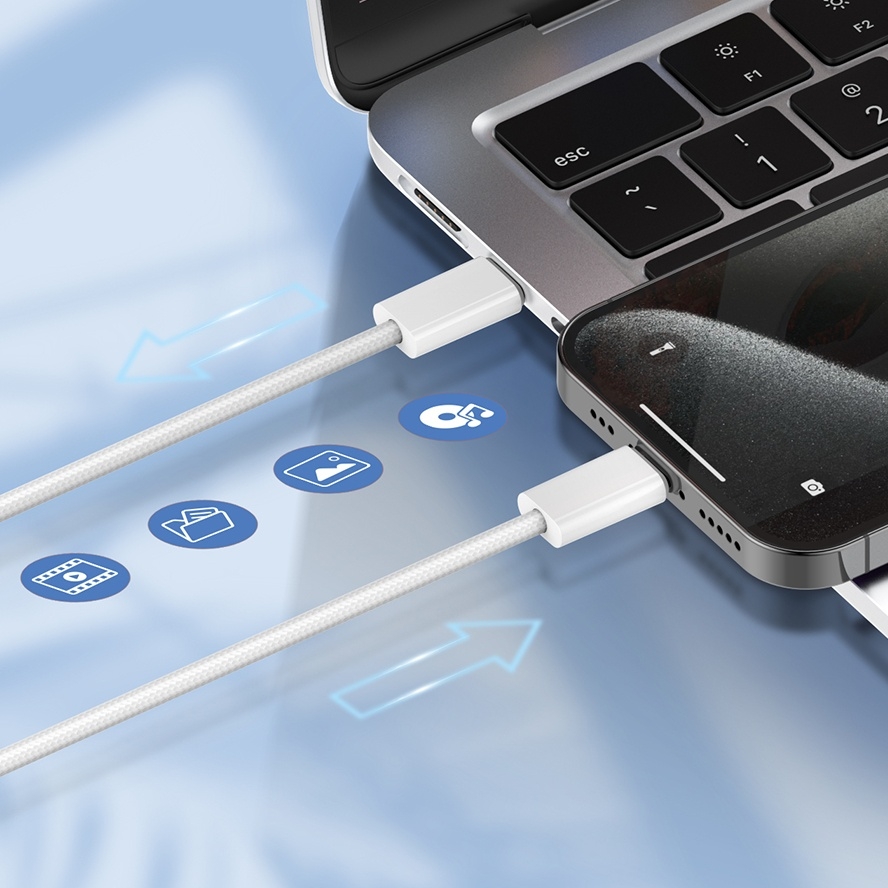 Cáp Sạc Nhanh Type - C LDNIO LC901C, PD 65W, Dài 1M, Dùng Cho I.P – JNDVINA