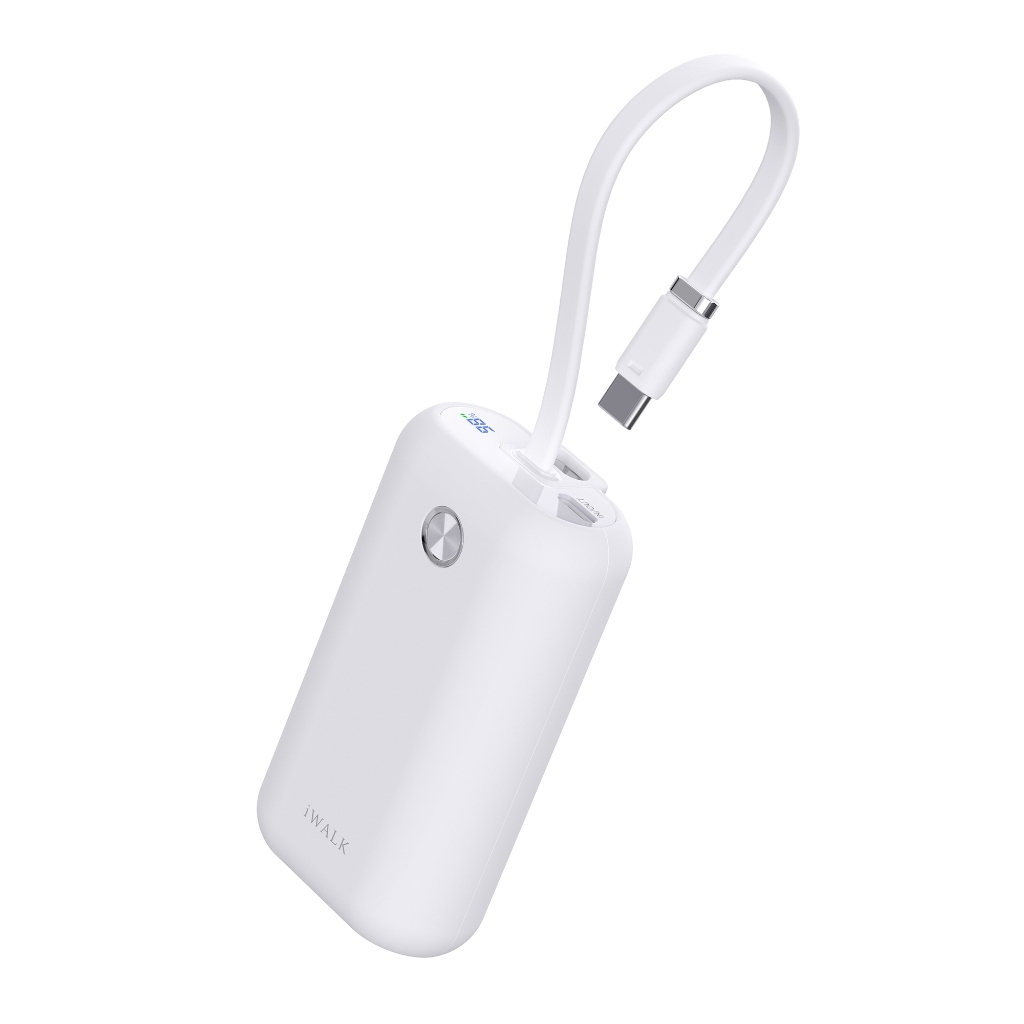 Pin sạc dự phòng iWALK PowerMini 10000mAh – Cáp USB-C tích hợp – Sạc nhanh 22.5W – Mini bỏ túi – LED hiển thị
