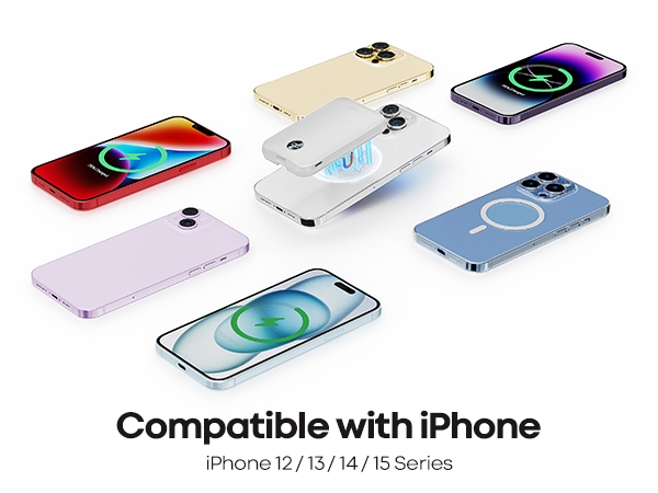 Sạc Dự Phòng 10000mAh - Nam Châm Không Dây 15W & Nhanh 30W PD, Có Cáp Type-C Màn Hình Led