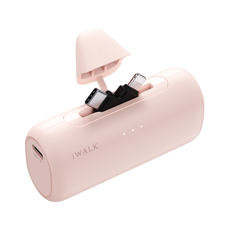Sạc Dự Phòng iWALK LinkPod Switch 5000mAh – 2 Đầu Lightning & Type-C, Sạc Nhanh 15W Tương Thích Mọi Thiết Bị
