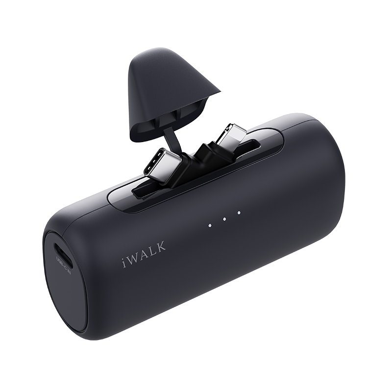 Sạc Dự Phòng iWALK LinkPod Switch 5000mAh – 2 Đầu Lightning & Type-C, Sạc Nhanh 15W Tương Thích Mọi Thiết Bị