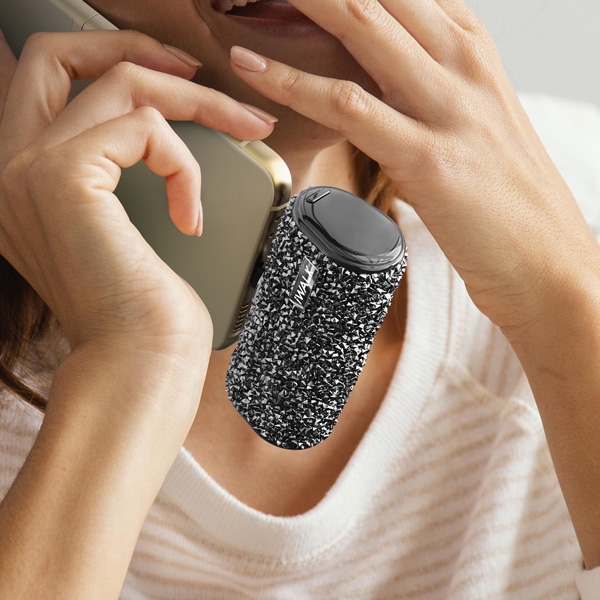 Sạc Dự Phòng Lấp Lánh iWALK – 4500mAh, 2 Cổng Lightning & USB-C, Đính Đá Sang Trọng, Nhỏ Gọn Như Thỏi Son