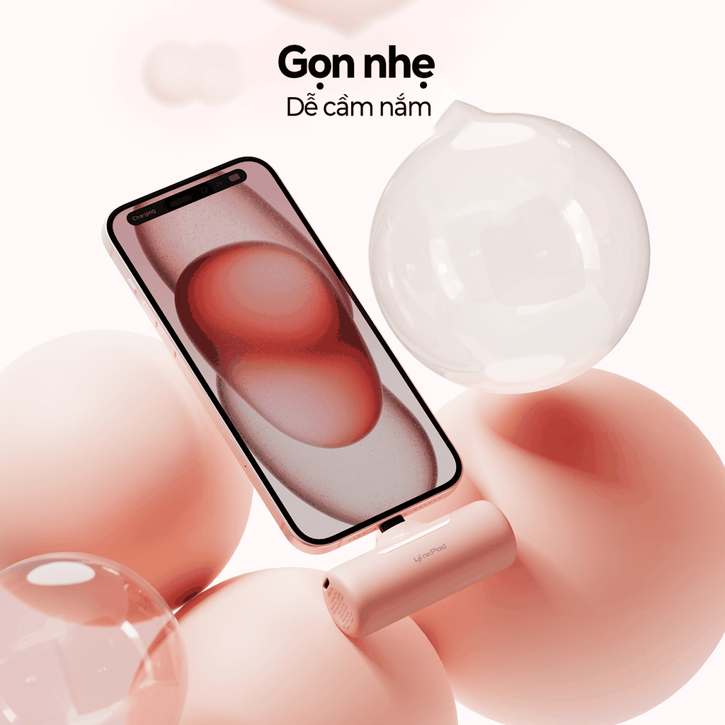 Sạc dự phòng iWALK LinkPod 4Pro 4500mAh Nhỏ Gọn Như Thỏi Son Sạc Nhanh – USB-C & Ligntning - Mini gắn trực tiếp