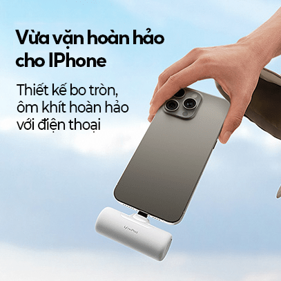 Sạc dự phòng iWALK LinkPod 4Pro 4500mAh Nhỏ Gọn Như Thỏi Son Sạc Nhanh – USB-C & Ligntning - Mini gắn trực tiếp