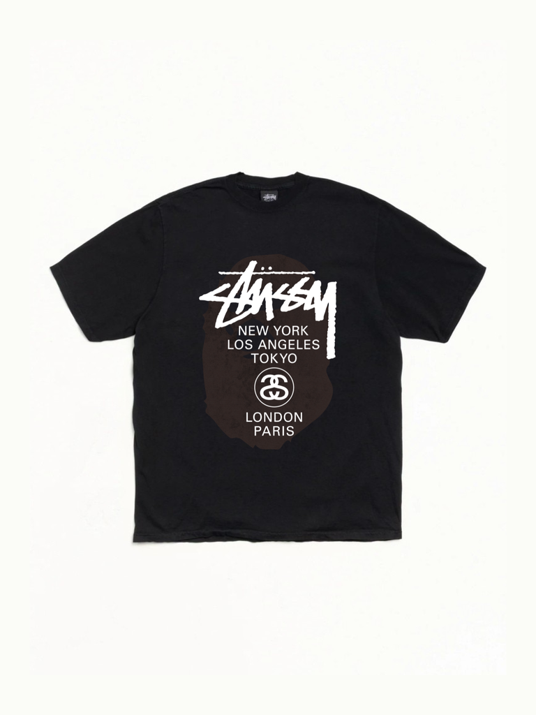 Stussy x BAPE World Tour Tee
