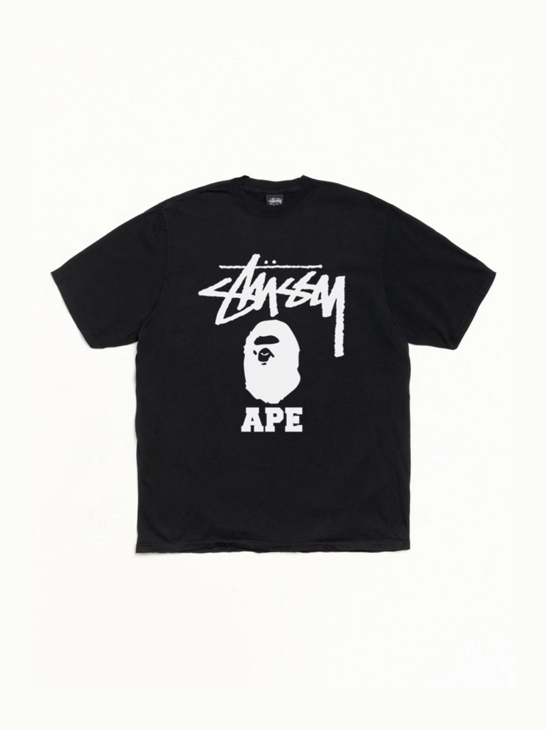 Stussy x BAPE Ape Head Tee
