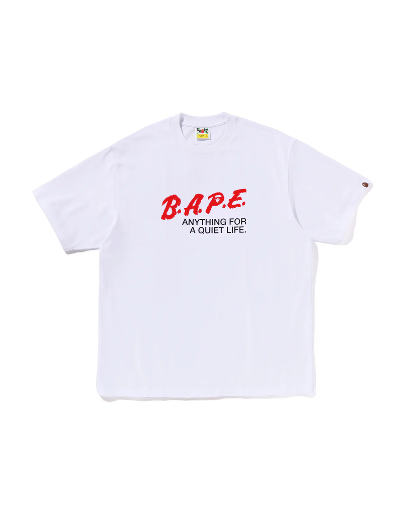 BAPE Motto Logo Relaxed Fit Tee