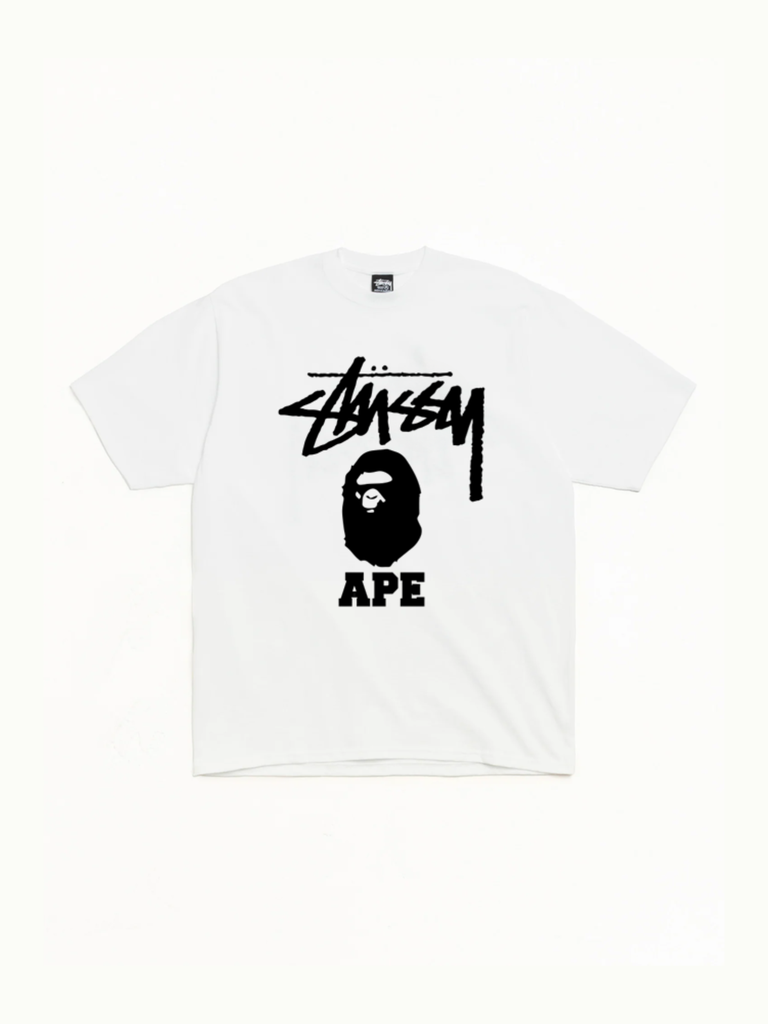 Stussy x BAPE Ape Head Tee