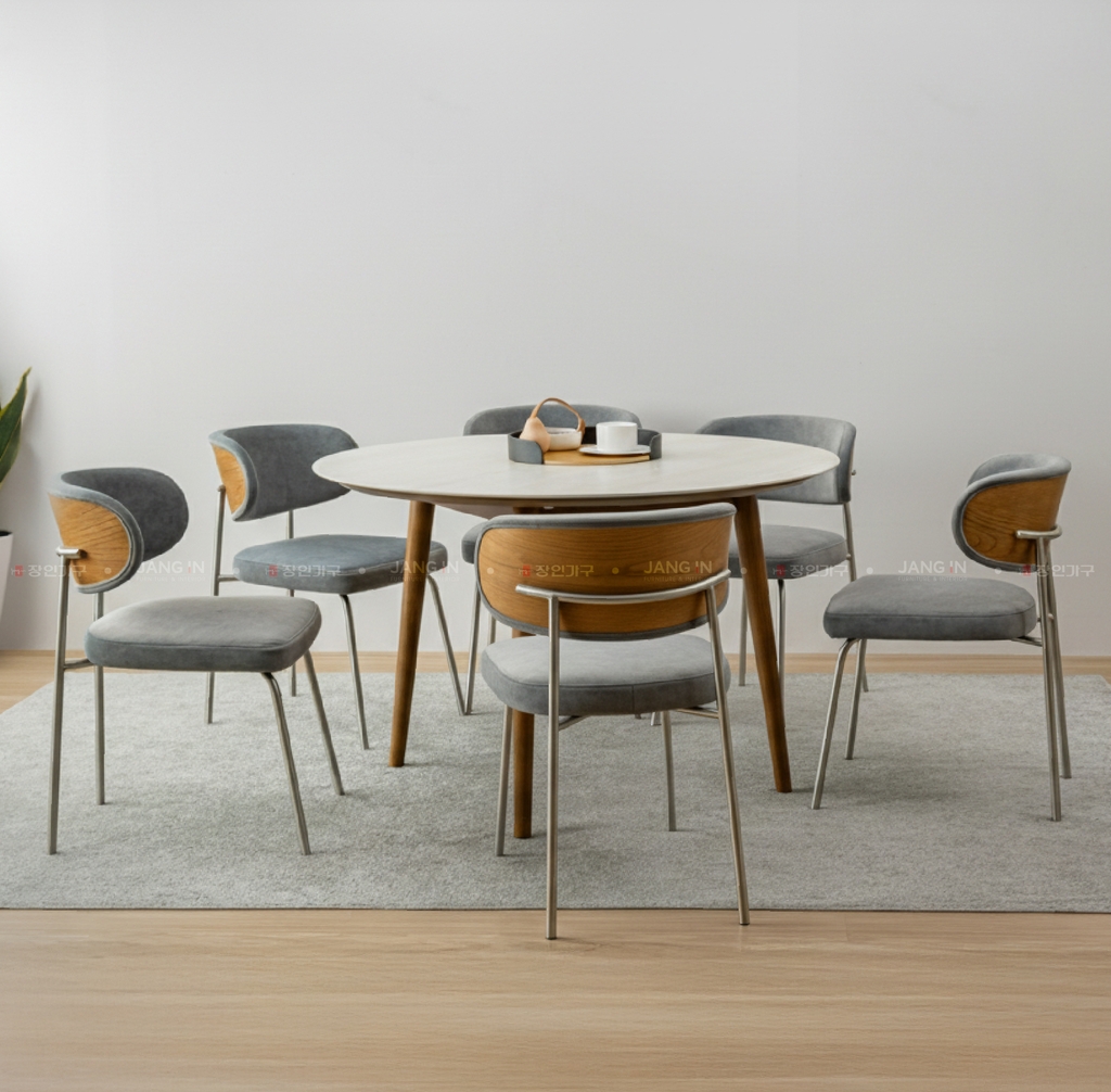 BỘ BÀN CERAMIC ADELINE(Tròn)