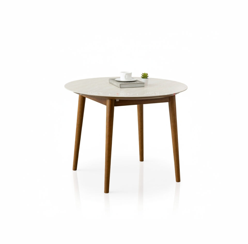 BÀN ĂN TRÒN ĐÁ CERAMIC ADELINE 4 CHỖ