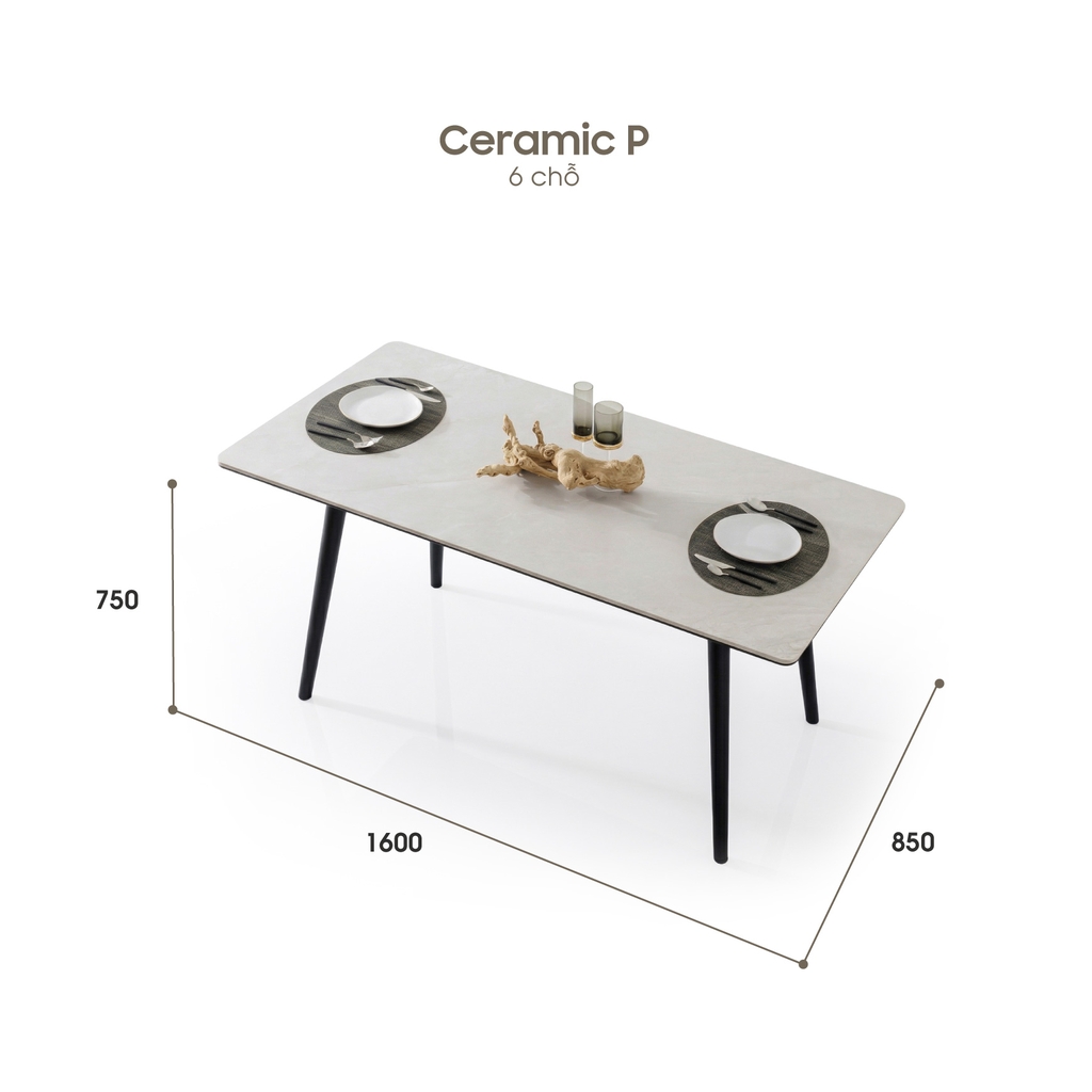 BÀN ĂN CERAMIC AMELIA 4 CHỖ