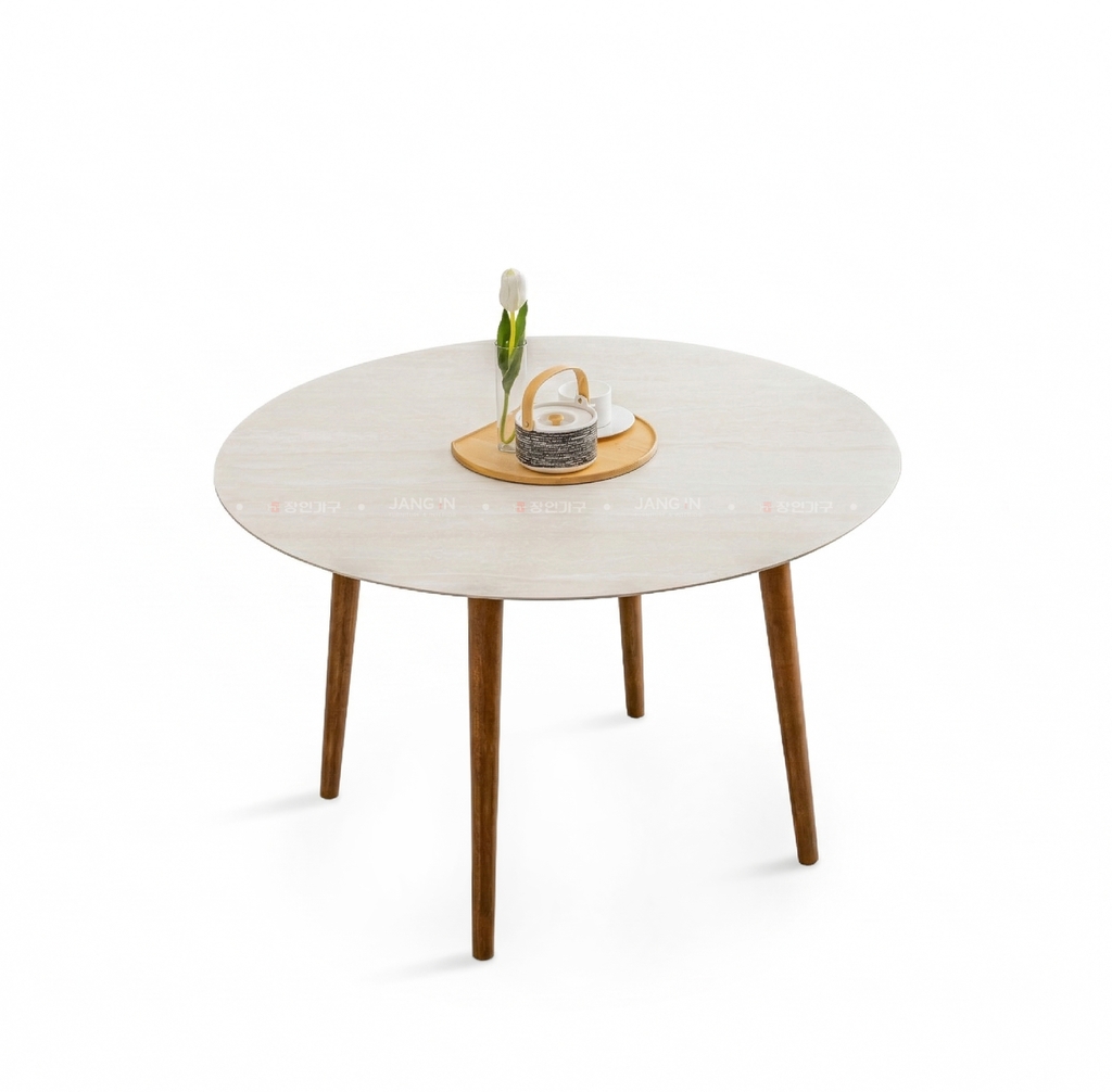 BÀN ĂN TRÒN ĐÁ CERAMIC ADELINE 4 CHỖ