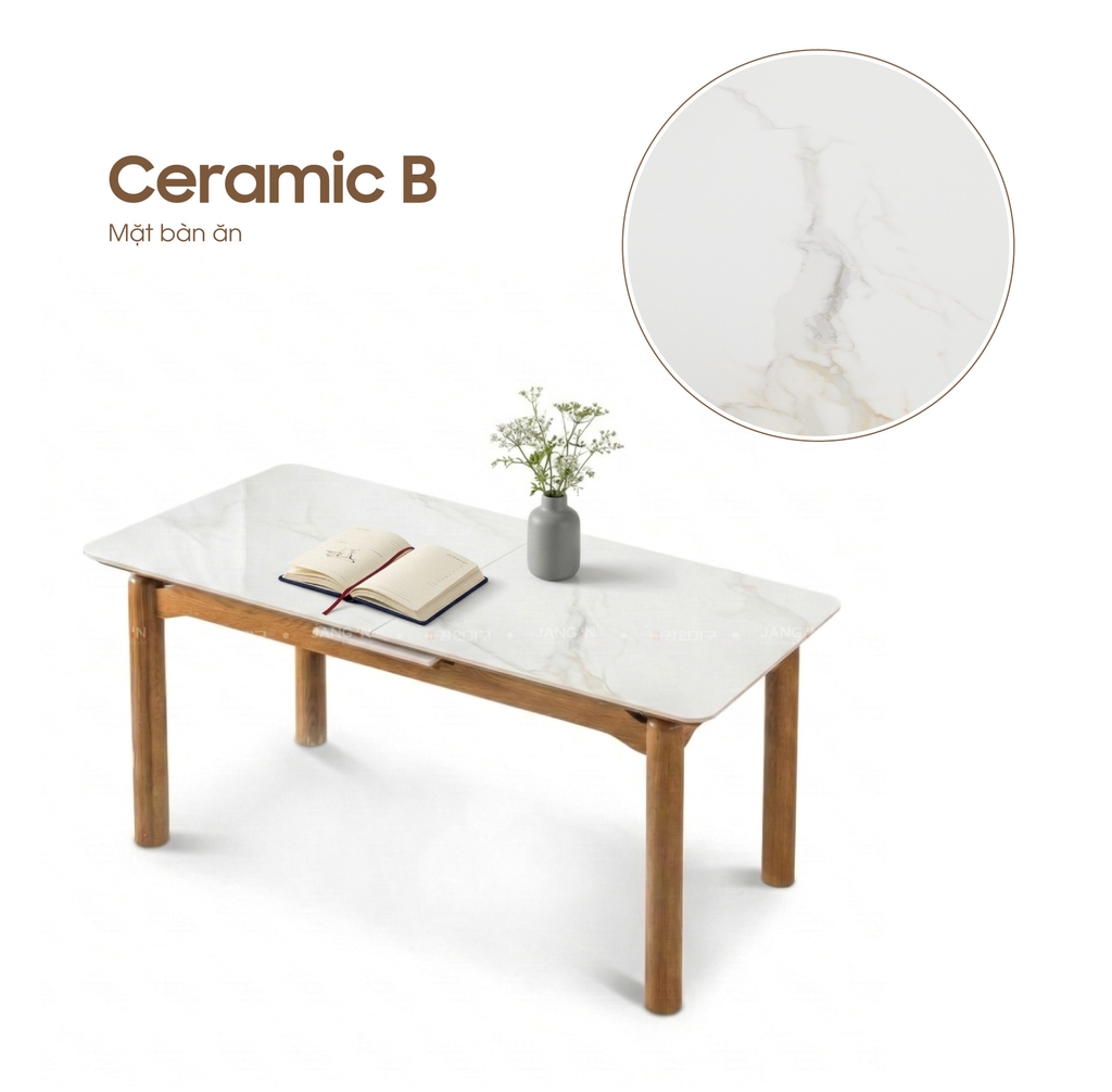 BÀN ĂN CERAMIC MỞ RỘNG STELLA