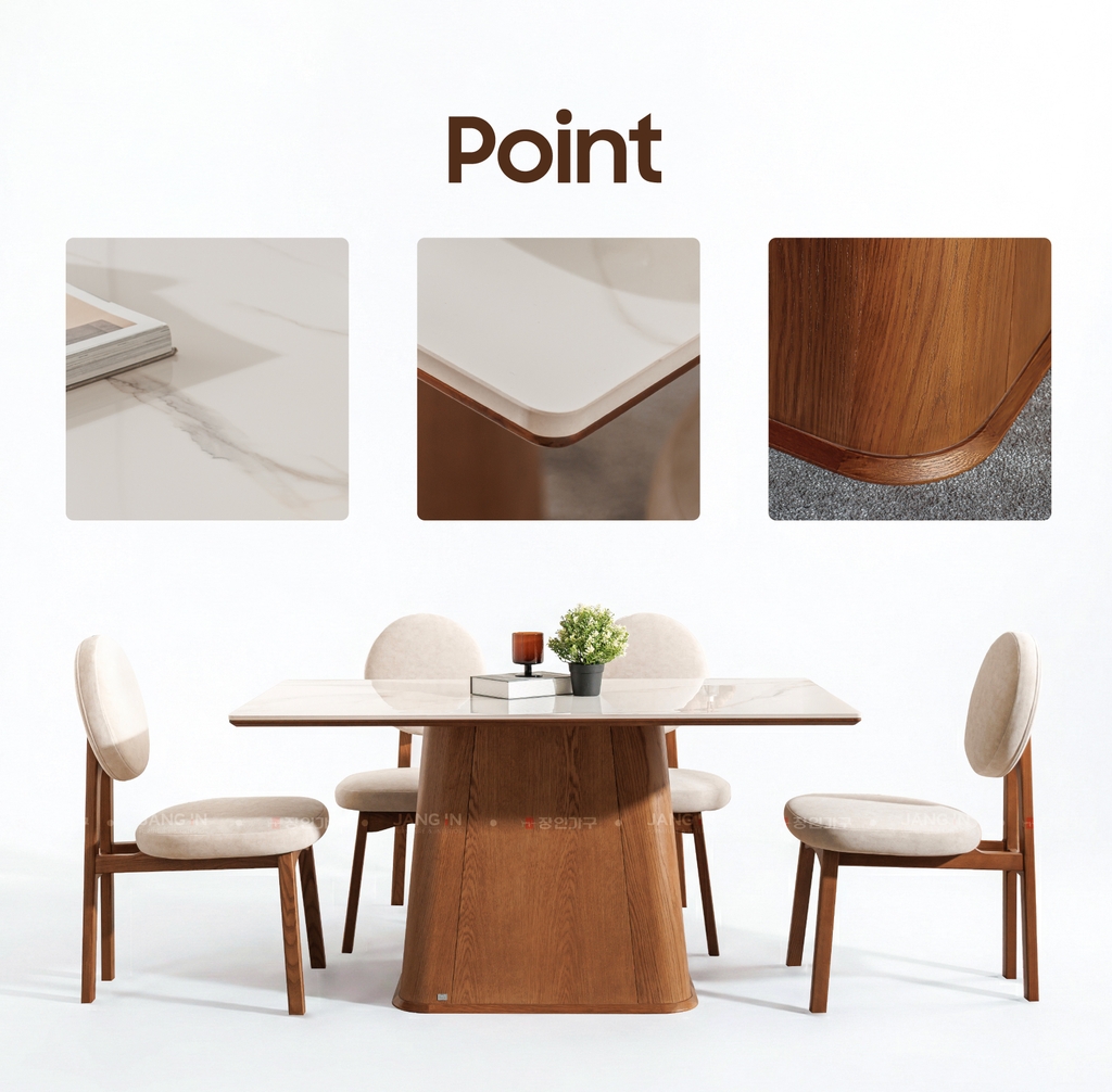 BỘ BÀN ĂN ĐÁ CERAMIC 4 CHỖ EDEN MẶT CHỮ NHẬT