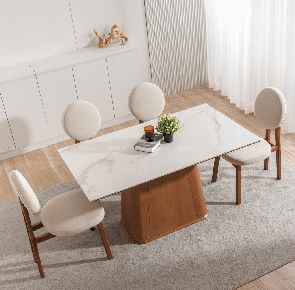 BỘ BÀN ĂN ĐÁ CERAMIC 4 CHỖ EDEN MẶT CHỮ NHẬT