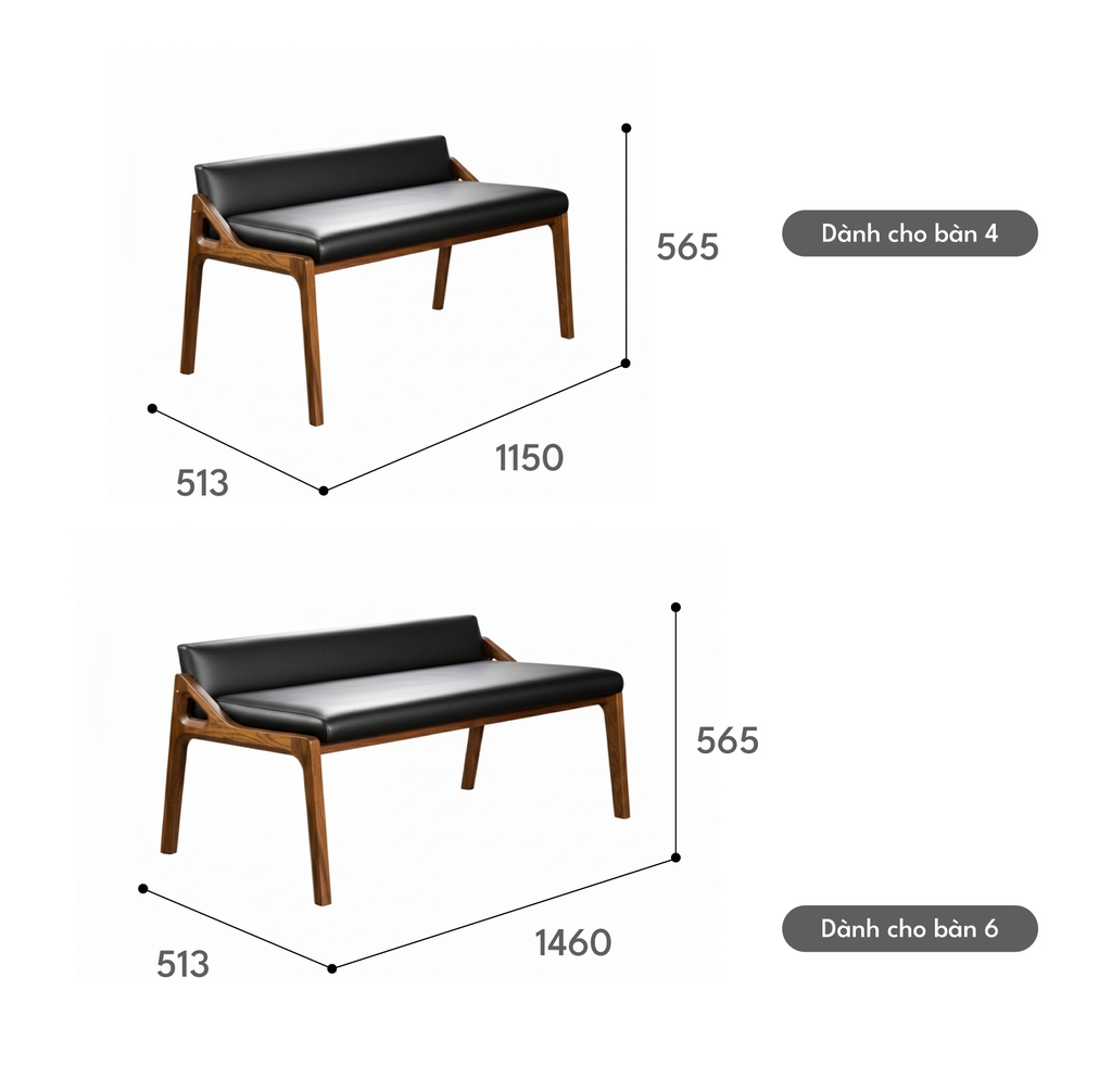 GHẾ ĂN DÀI FOREST