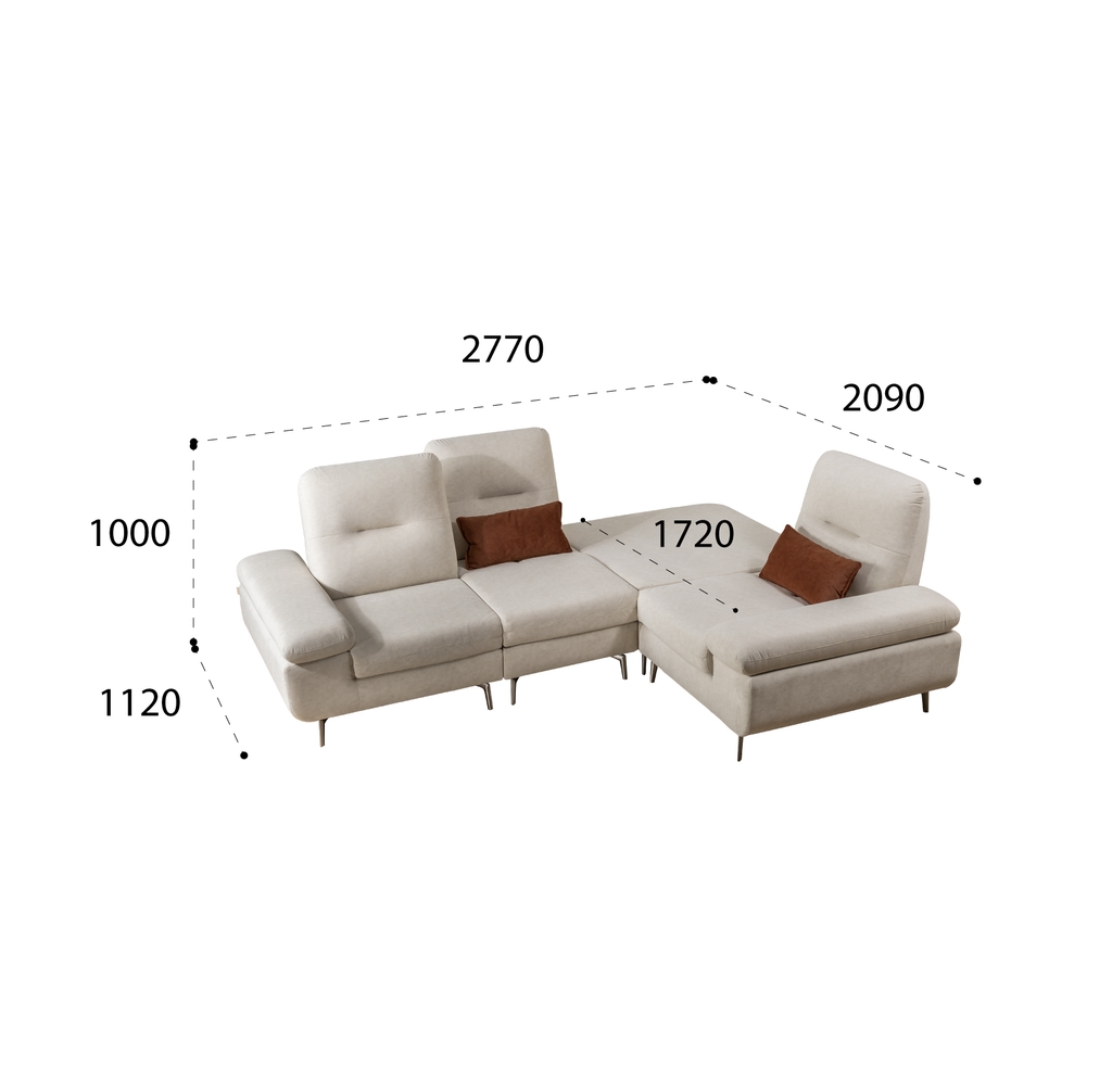 SOFA VẢI FREYA GÓC