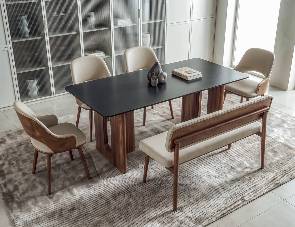 GHẾ GỖ DÀI 4 CHỖ ADELINE