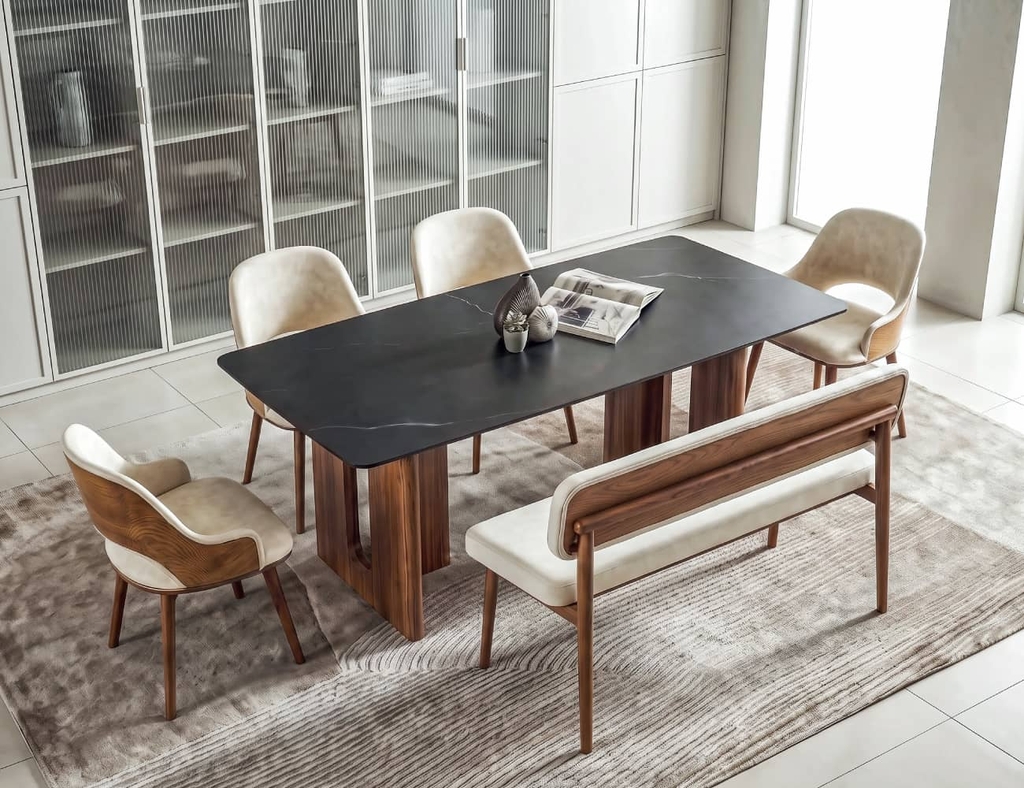 GHẾ GỖ DÀI 6 CHỖ ADELINE