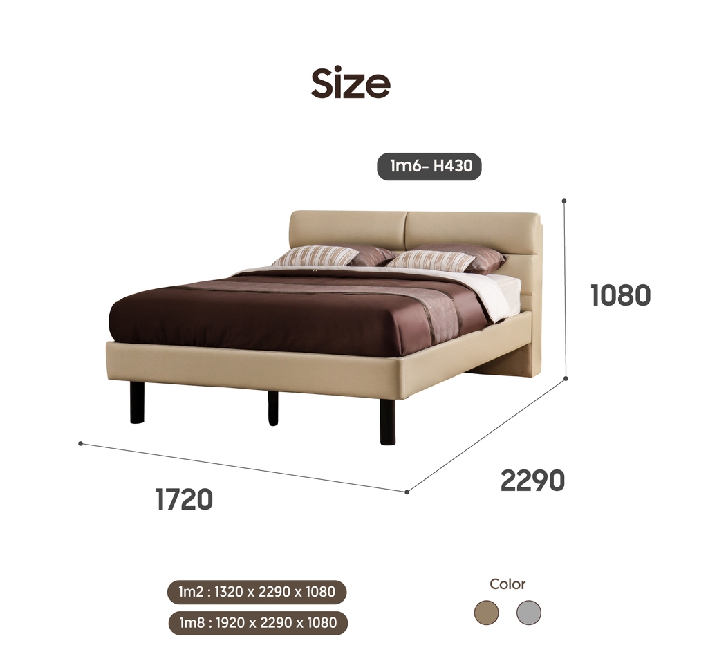 GIƯỜNG NGỦ PVC FLEX 1.6M