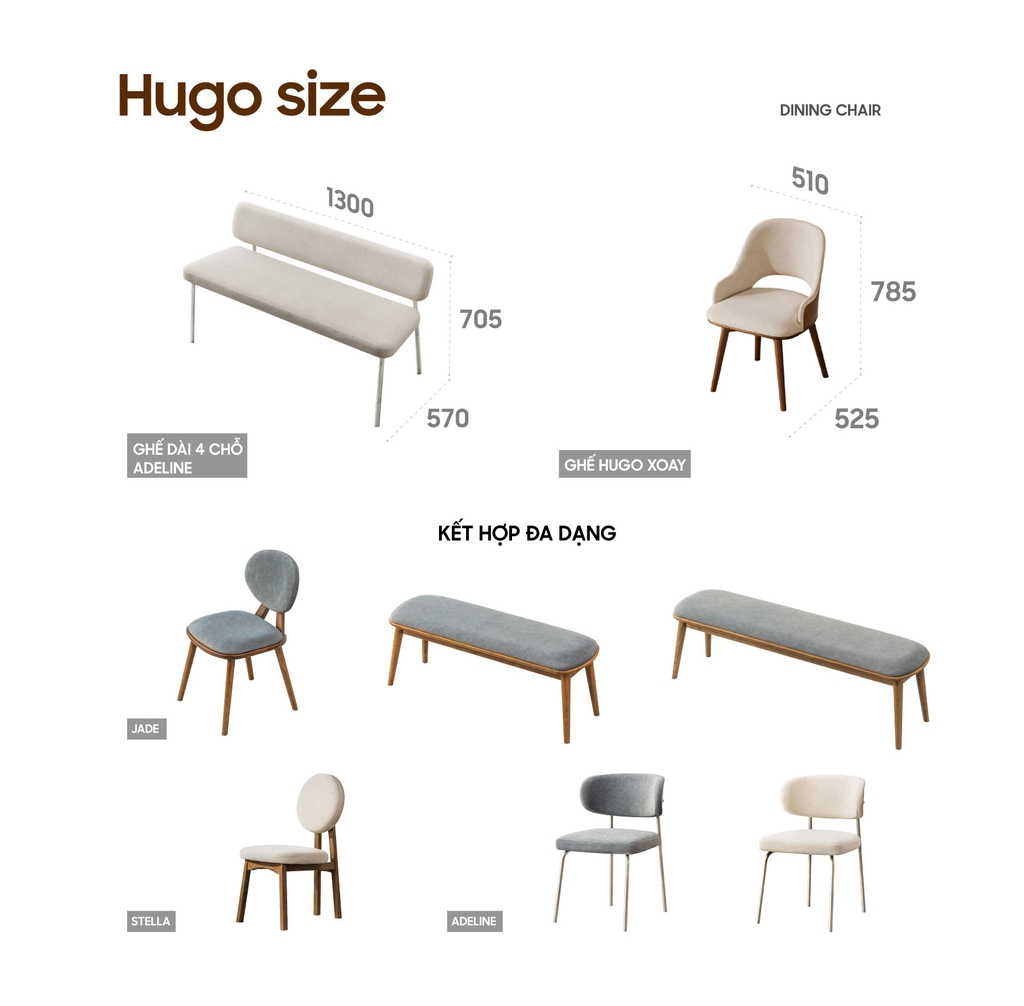 BÀN ĂN HUGO