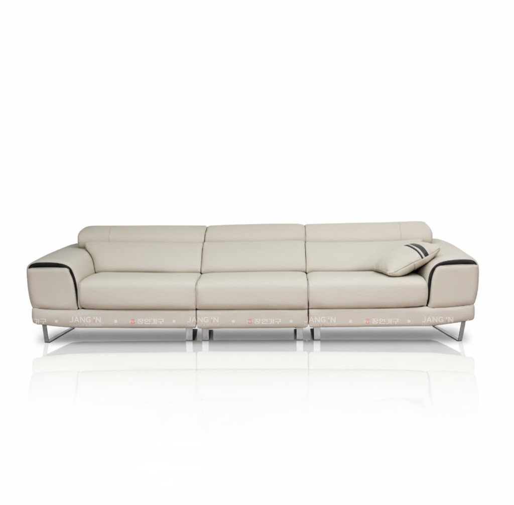 SOFA DA 4 CHỖ INDI IVORY
