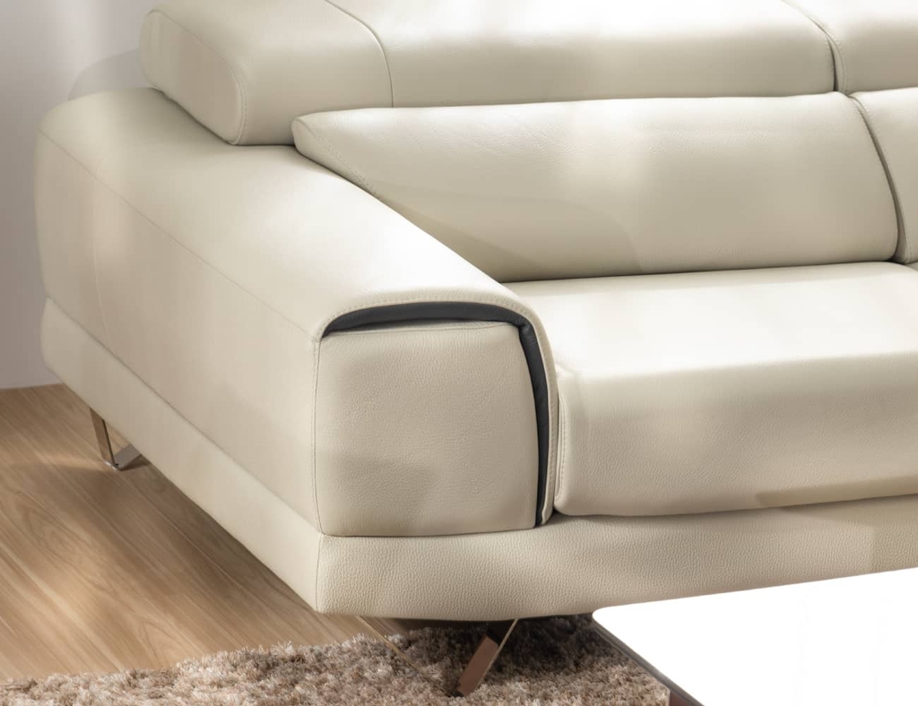 SOFA DA 4 CHỖ INDI IVORY