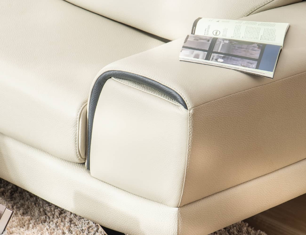 SOFA DA 4 CHỖ INDI IVORY
