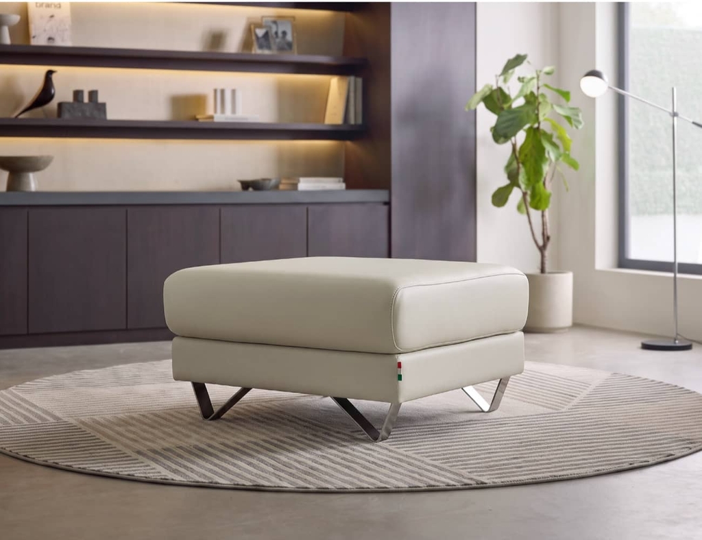 SOFA DA 4 CHỖ INDI IVORY